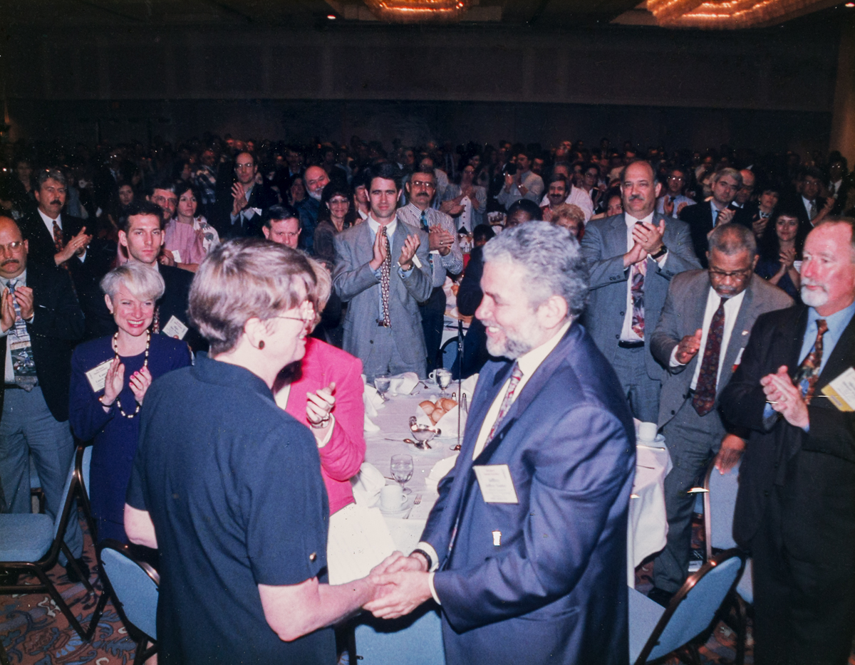 Attorney General Janet Reno after her Plenary Speech to the 1996 NADCP Confeencre in D.C.: NADCP Founder Judge Jeffrey Tauber, Assistant Attorney Geeneral Laurie Robinson, NADCP Chief of Staff Marc Pierce, CADCA Vice-President Nelson Cooney, Judge Frank Hoover, Bakersfield Drug Court Judge., D.C. Superior Court Presiding Judge Eugene Hamilton, Los Angeles County Chief Public Defender Michael Judge Attorney General Janet Reno after her Plenary Speech to the 1996 NADCP Confeencre in D.C.: NADCP Founder Judge Jeffrey Tauber, Assistant Attorney Geeneral Laurie Robinson, NADCP Chief of Staff Marc Pierce, CADCA Vice-President Nelson Cooney, Judge Frank Hoover, Bakersfield Drug Court Judge., D.C. Superior Court Presiding Judge Eugene Hamilton, Los Angeles County Chief Public Defender Michael Judge