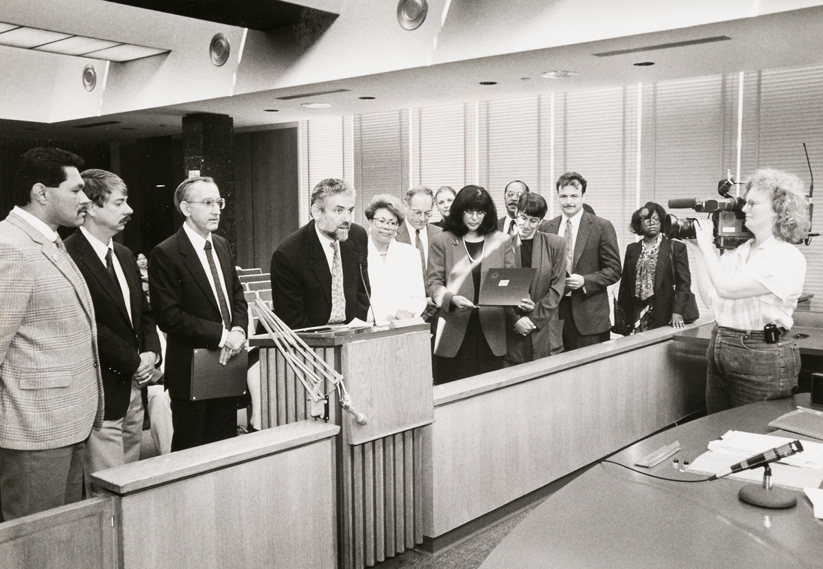 Judge Jeffrey Tauber, Judge Joan Cartwright appeared before the Alameda County Board of Supervisiors Judge Jeffrey Tauber, Judge Joan Cartwright appeared before the Alameda County Board of Supervisiors